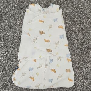 Halo Sleep Sack - White with Animal Print